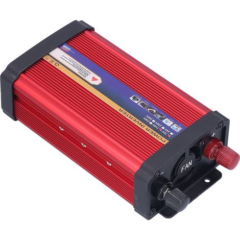Kfz-Stromwandler mit modifiziertem Sinus-Wechselrichter, zwei USB-Anschlüssen, 650-W-Schnellladefunktion für Geschäftsreisen, 12 V–110 V (1/5)