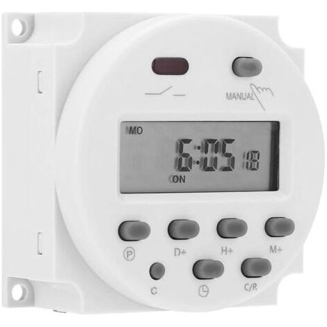 Programmateur numérique CN101A 12 V : Minuterie numérique LCD pour chauffe-eau domestiques. Programmation horaire sûre et précise. (1/5)
