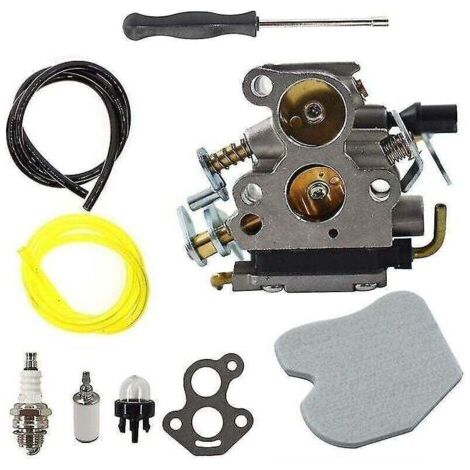 Carburatore con cacciavite di regolazione e filtro dell'aria per motoseghe Husqvarna 235, 235E, 236, 236E, 240, 240E C1T-W33, 4 pezzi, Zama 574719402, 545072601 (1/4)