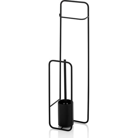 Porte-brosse WC SEIKI noir (1/3)