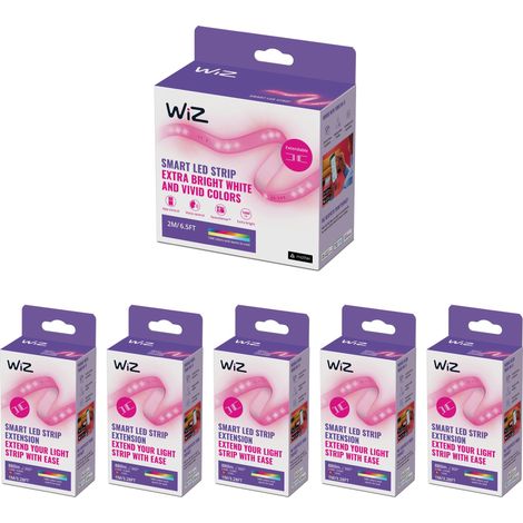 WiZ LED Streifen 7 Meter Weißes und Farbiges Licht - inkl. Stromkabel - Smarte LED Beleuchtung - WLAN (1/5)