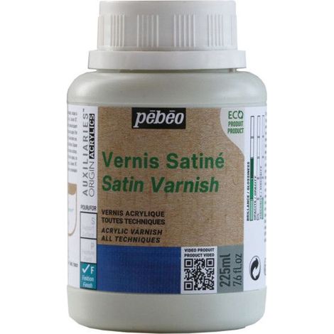 Vernis - Satiné - Pour acrylique - Pébéo Origin acrylics - 225 ml