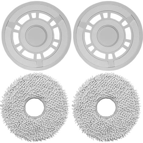 Plaques de rechange pour lingettes avec support compatible Dreame L10s Pro Gen 2, L10 Ultra, X20 Pro – Lot de 10