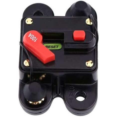 12V Gleichstrom-Leistungsschalter für Auto, Boot, Fahrrad, Stereoanlage, Audio-Rückstellsicherung (100A) (1/5)