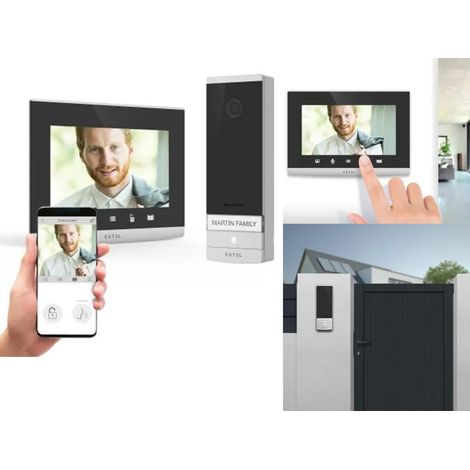 Videocitofono Connesso Wifi con funzione QR code ideale b&b 7 pollici 2 fili Extel 720324 (1/5)