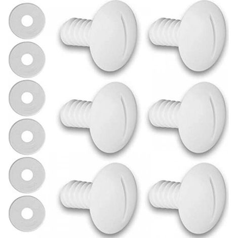 6pcs Polaris C-55 Pool Cleaner Plastic Hub Screw Set 180/280 Replacement Parts (1/4)