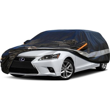 Autoabdeckung 10 Schichten Wasserdicht Atmungsaktiv für Lexus CT (2010-2017) Schwarz (1/5)
