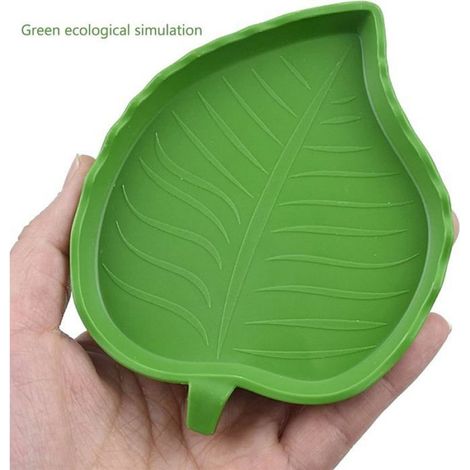 Bol d'eau et nourriture pour reptiles - 2 pièces (grand + petit) - Vert - Grand & petit - Pour eau et nourriture (1/5)