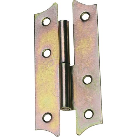 Boîte de 25 charnières bichromatées 138x60mm gauche 395-6 277 Amig