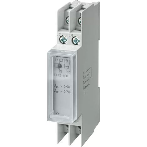Siemens Spannungsrelais T5570 AC 230/400V 1W 0,85/0,95 mit Klarsichtkappe, 5TT3401 (1/2)