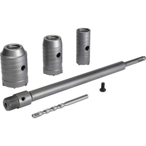 Scie à Cloche Trépan, Ø30mm, 40mm, 50mm Set de Scies Cloches , Trépan Béton 350 mm SDS Plus Tige d'Extension \u200bPointe en Carbure de Tungstène,Scie Cloche pour Brique Pierre Béton Ciment..dyk. (1/4)