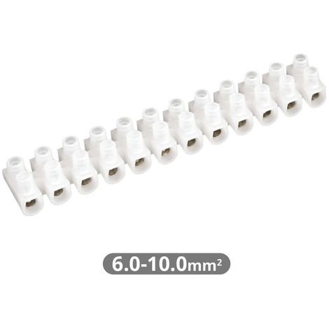 Pack 10 Regleta de conexión 10mm blanco GSC 1000521