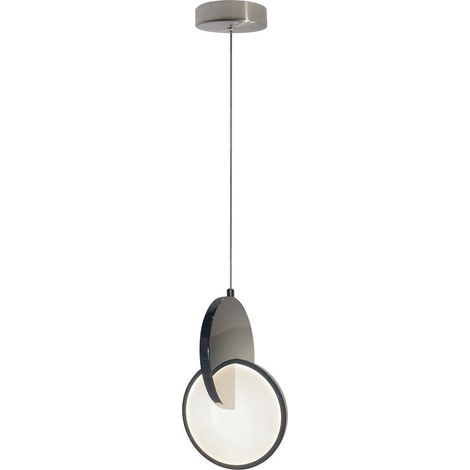 Suspension LED 8W CCT chrome Circlo double anneau LP (1/5)