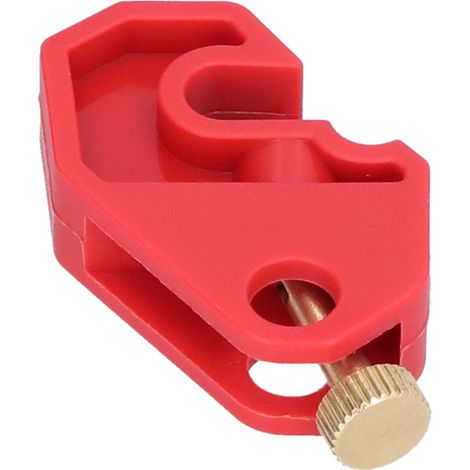 Verrouillage de disjoncteur par interrupteur pneumatique de sécurité sans clé, trou de verrouillage de 10 mm (0,4 po) avec bouton à vis doré, sans outil