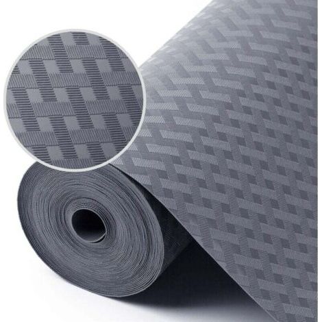 BUNTHAUS PA Tapis de protection pour armoire de cuisine/réfrigérateur, en matériau EVA imperméable et résistant à l'huile, gris, 11,8 x 59 pouces. (1/4)