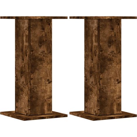 Portavasi per piante set di 2 portafiori in legno ingegnerizzato marrone 020045307