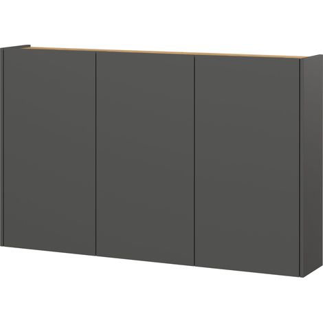 Germania Scarpiera 1346-549 GW-Libbiano, in grafite/Rovere Navarra, con profondità ridotta, 138 x 87 x 25 cm (LxAxP) (1/5)