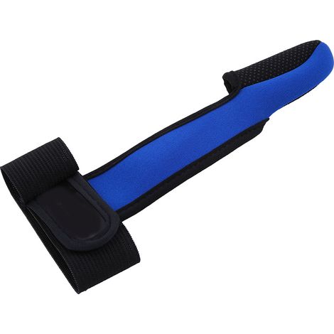 Gant De Protection Pour Doigt Unique Anti-dérapant - Matériau Résistant À L'abrasion - Pour Pêche Au Rocher Et Surfcasting - Bleu - 1 Pièce (1/4)