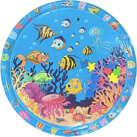 Tapis À Eau Pour Chat - Rond - 65 x 65 cm ou 100 x 100 cm - PVC - Rafraîchissant Pour Été - Pour Intérieur Et Extérieur - 1 Pièce (1/5)