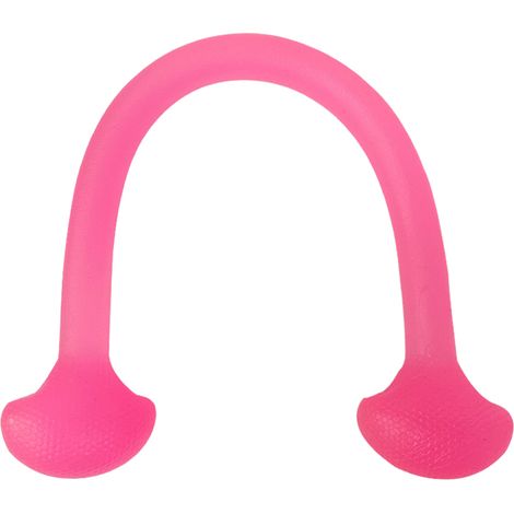Corde de traction en silicone élastique multifonction réglable 10lbs résistance extensible extenseur de poitrine sangle rose (1/5)