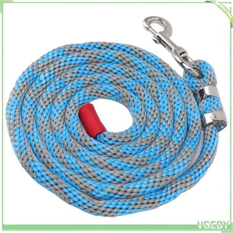 Corde de laisse de cheval - FAFEICY - 4 m - Nylon - Crochet alliage épais - Antidérapante (1/5)