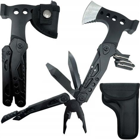 Zuverlässiges 18-in-1 STRADO Überlebensset, kompaktes militärisches taktisches Multitool XXL für Reisende