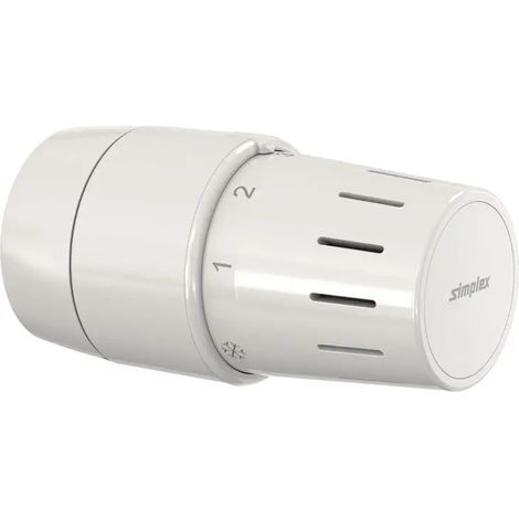 Flamco Tête thermostatique standard TC-S3 blanche Raccord à bride avec position zéro, F35342
