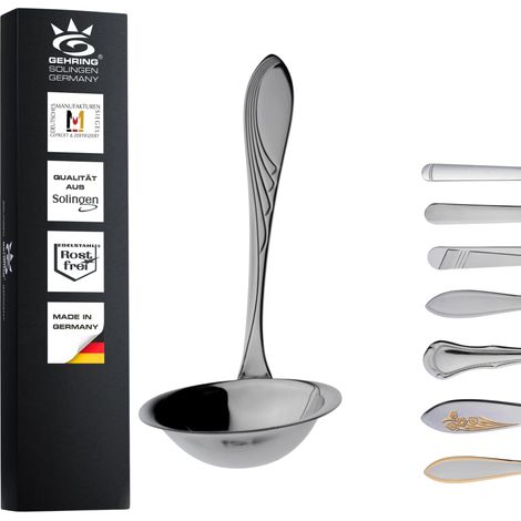 Cuillère à sauce I Louche pour sauces et soupes I Couverts en acier inoxydable I Louche à sauce I Passe au lave-vaisselle I Fabriqué en Allemagne (1/3)