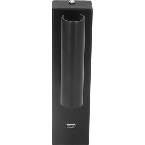 Schlichte LED-Wandleuchte für den Innenbereich, Leselampe für Hotelbüros, mit Schalter und USB-Ausgang, LED-Nachttischlampe für das Schlafzimmer (weißes Licht, 100-240 V) (1/5)