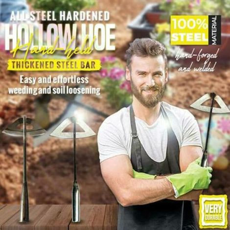 Zappa cava realizzata interamente in acciaio temprato per smuovere il terreno - accessorio da giardino (1/4)