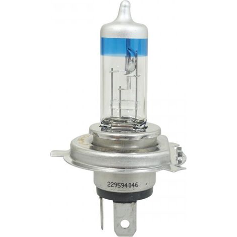 Ampoule halogène H4 ultra plus blanche +90% 4200°K 12V 55W P43t (1/3)