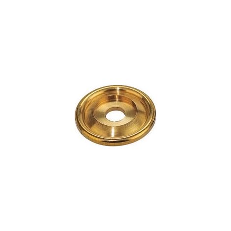 Rosace en laiton poli 30 mm – Épaisseur 3 mm – Pour vis M4 – Vendu à l'unité – Fosun (1/4)