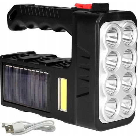 TORCIA SOLARE DA TOURING, RICARICABILE 8X LED (1/5)