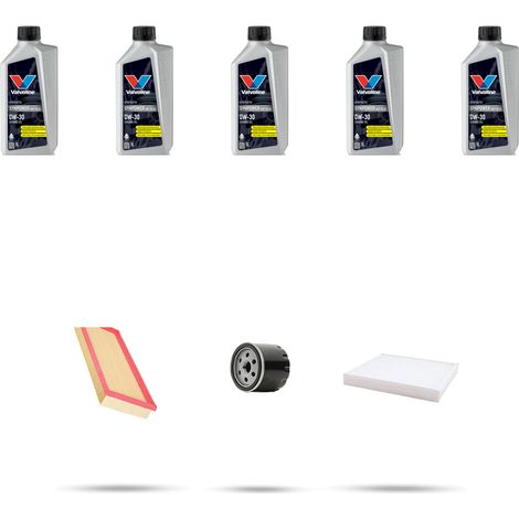 Kit tagliando 3 FILTRI e 5L OLIO compatibile con Skoda Octavia IV 1.5 TSI 96kw Dal 2020 (1/5)