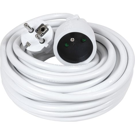 DEBFLEX - PROLONGATEUR 2P+T 16A 3G1,5 MM² HO5VV-F 10M BLANC - 335601