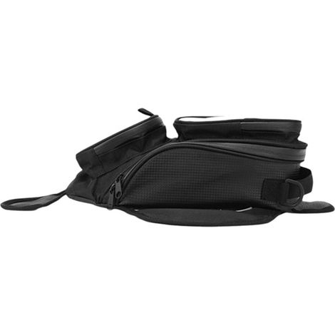 Farbe: Schwarz Material: Oxford-Gewebe Motorrad-Tankrucksack mit Helmhalterung Fahrertasche vorne (1/5)