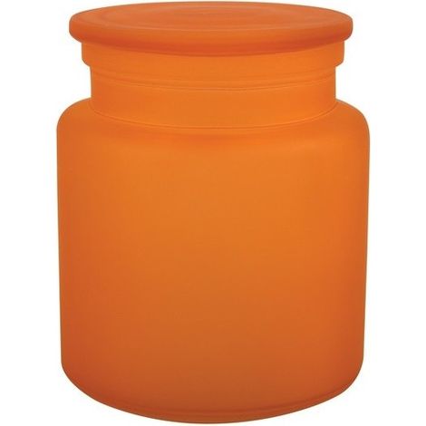 Boite à cotons Verre YOKO Misty Orange Spirella