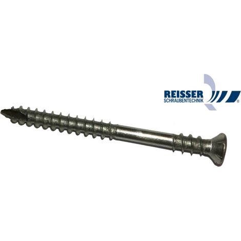 Vis à bois double filet inox tête réduite fraisée six lobes Torx - Longueur: 60 - Qualite Inox: A4 - Diamètre: 5