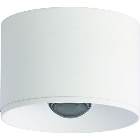 Plafonnier LED D80 12W IRC90 IP54 Blanc Sablé ZAMBELIS S132 - 120 deg - Blanc chaud - 3000K (1/2)