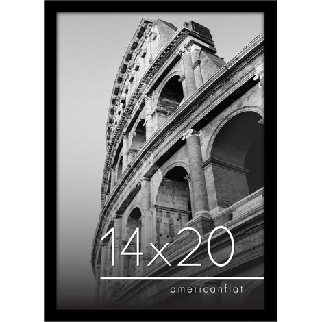Cadre Photo 35x50 cm Chêne Naturel - Cadre 50x35 cm en Bois MDF avec Plexi Poli et Matériel de Suspension - Suspension Horizontale ou Verticale (1/5)