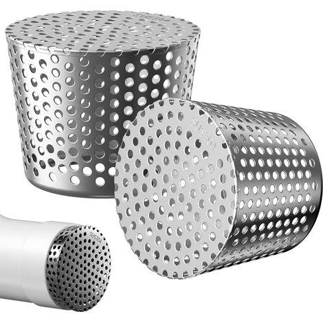 304 Stainless Steel Gutter Cap Sheet Guard Pipe Protection Filter Easy Installation Quick Drainage 50mm - 63mm (1/5)