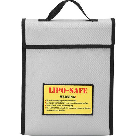Sac de rangement antidéflagrant pour maquette d'avion à batterie au lithium, ignifugé et résistant aux flammes. (1/5)