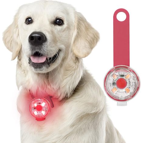 Filiyano – Lampe LED clignotante wxsp pour chiens et chats, rechargeable par USB, 3 modes de clignotement, étanche, pour animaux de compagnie (1/4)