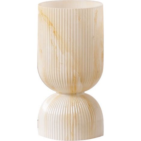 Lampe, de table vase en verre trois couleurs de lumière 12x24cm (1/5)