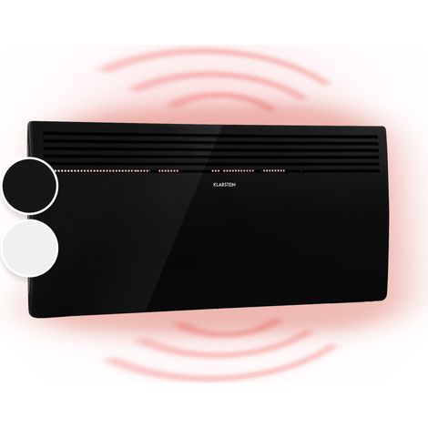 Klarstein – Radiateur électrique 2000W – Panneau rayonnant incurvé – Thermostat électronique – Détection fenêtre ouverte – Silencieux < 35 dB (1/8)