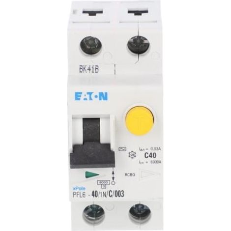 Interruttore differenziale 1P+N 40A 0,03A tipo AC PFL6-40/1N/C/003 286471