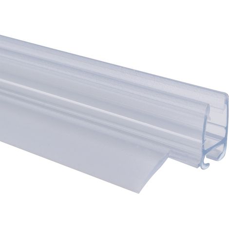 Schulte joint d'étanchéité, translucide, universel, bas de porte, 1000 mm recoupable, pour porte de douche pivotante, pour paroi de 6 mm