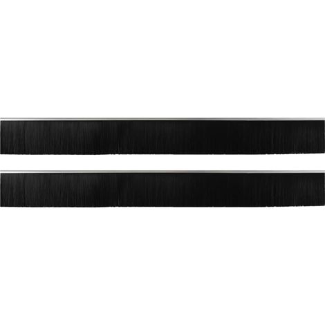 Brosses de porte adhésives 2 pcs Argent 100 cm (1/5)
