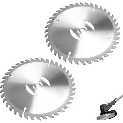 Lot de 2 Lame Débroussailleuse 150mm en Acier au Manganèse, Lame Coupe Bordure Métal pour Coupe-Herbe Électrique Sans Fil, Lame de Rechange Universelle pour Jardin, Ronces et Herbes Hautes (1/5)