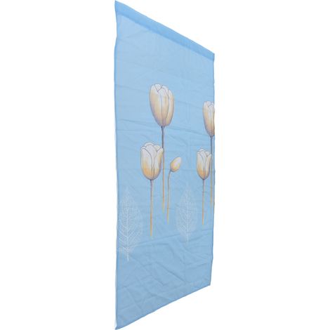 Rideaux transparents de style INS à motifs floraux qui filtrent la lumière – pour salons et chambres (1/5)